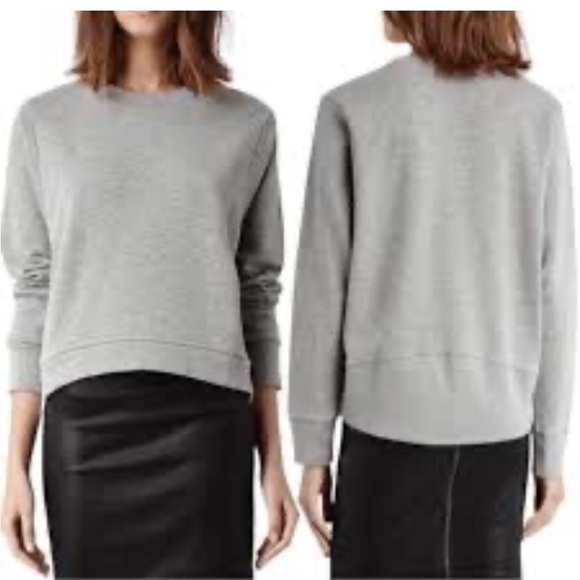 AllSaints oversized cotton crewneck sweatshirt L - Picture 5 of 6